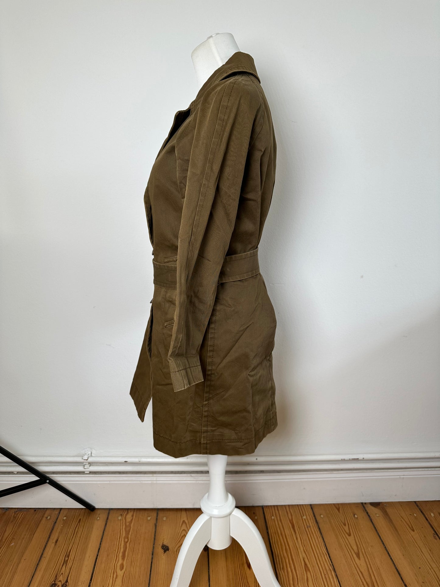 Vintage Comme Des Garçons Denim Trenchcoat Khaki S