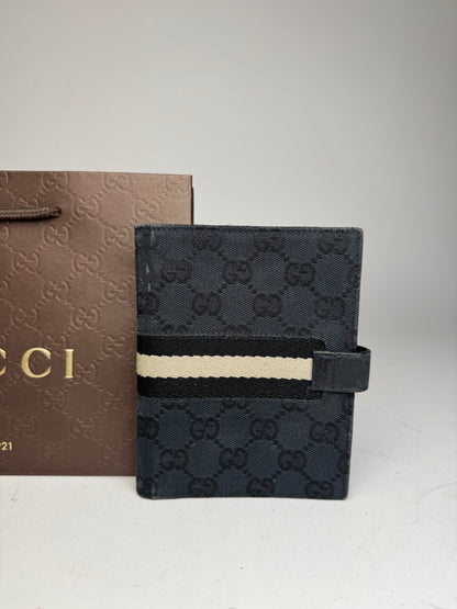 Vintage Gucci Monogram Organizer Black