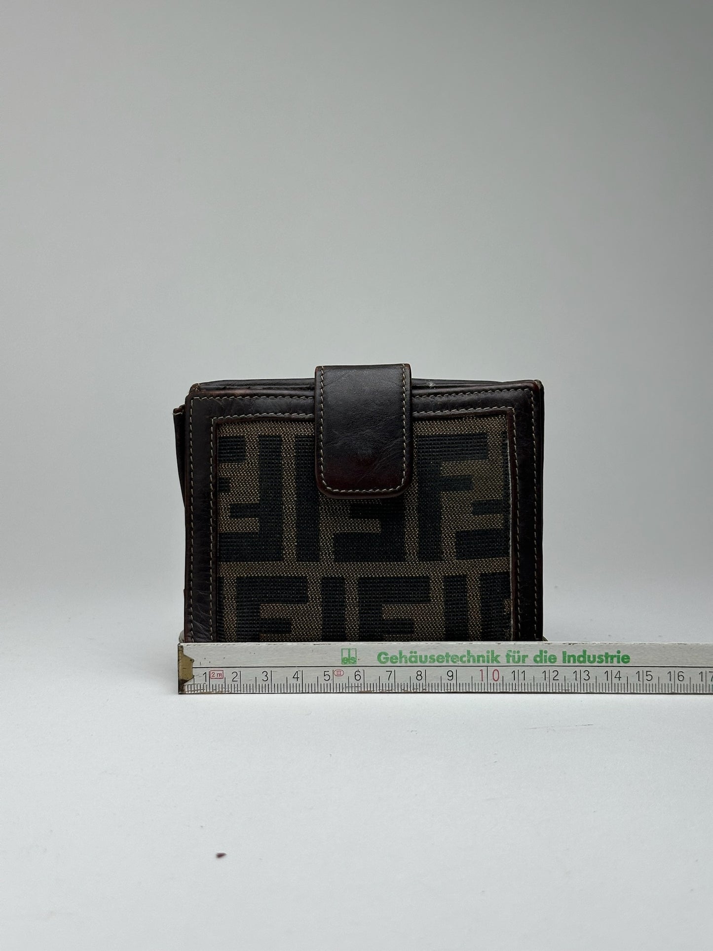 Vintage Fendi Roma Monogram Wallet Brown