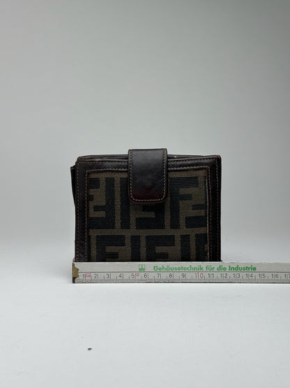 Vintage Fendi Roma Monogram Wallet Brown