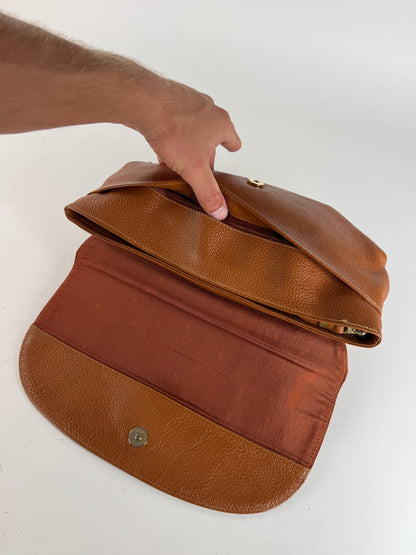 Pochette vintage en cuir marron Givenchy