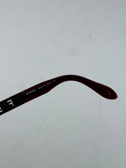 Vintage Retro Fendi Roma Sunglasses Black Brown