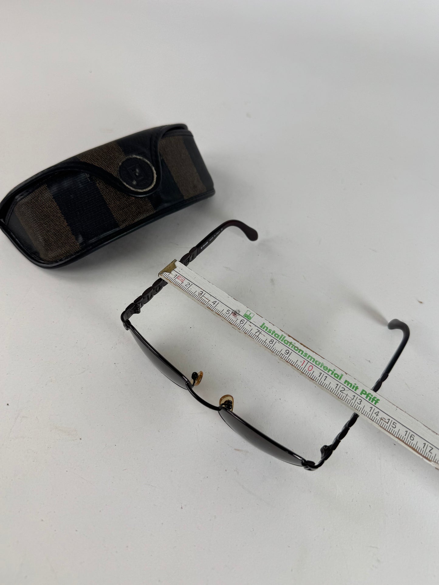 Vintage Retro Fendi Roma Sunglasses Black Brown