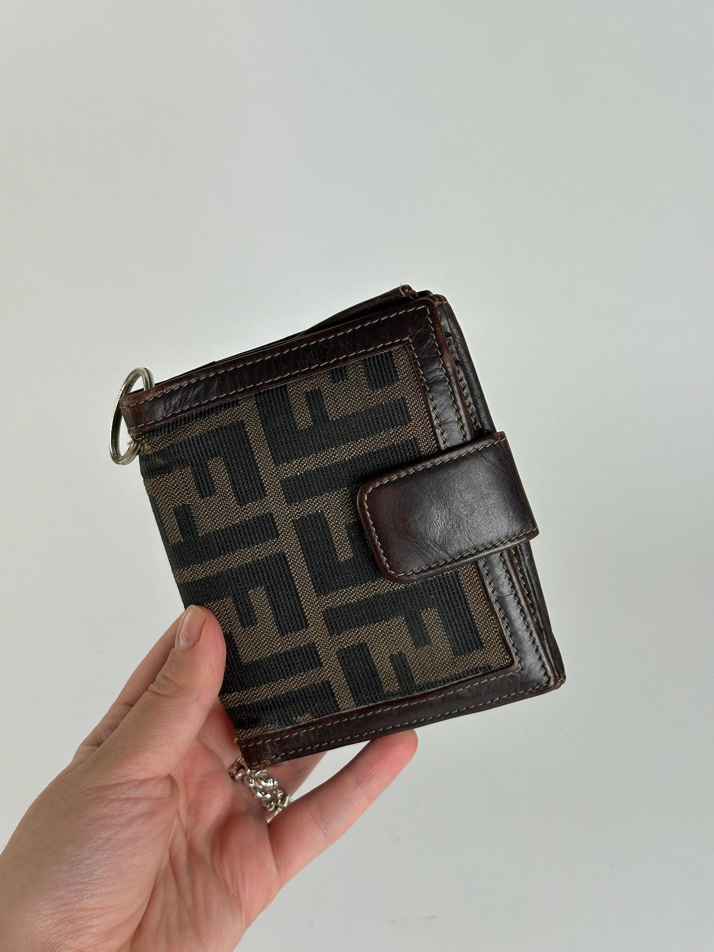 Vintage Fendi Roma Monogram Wallet Brown