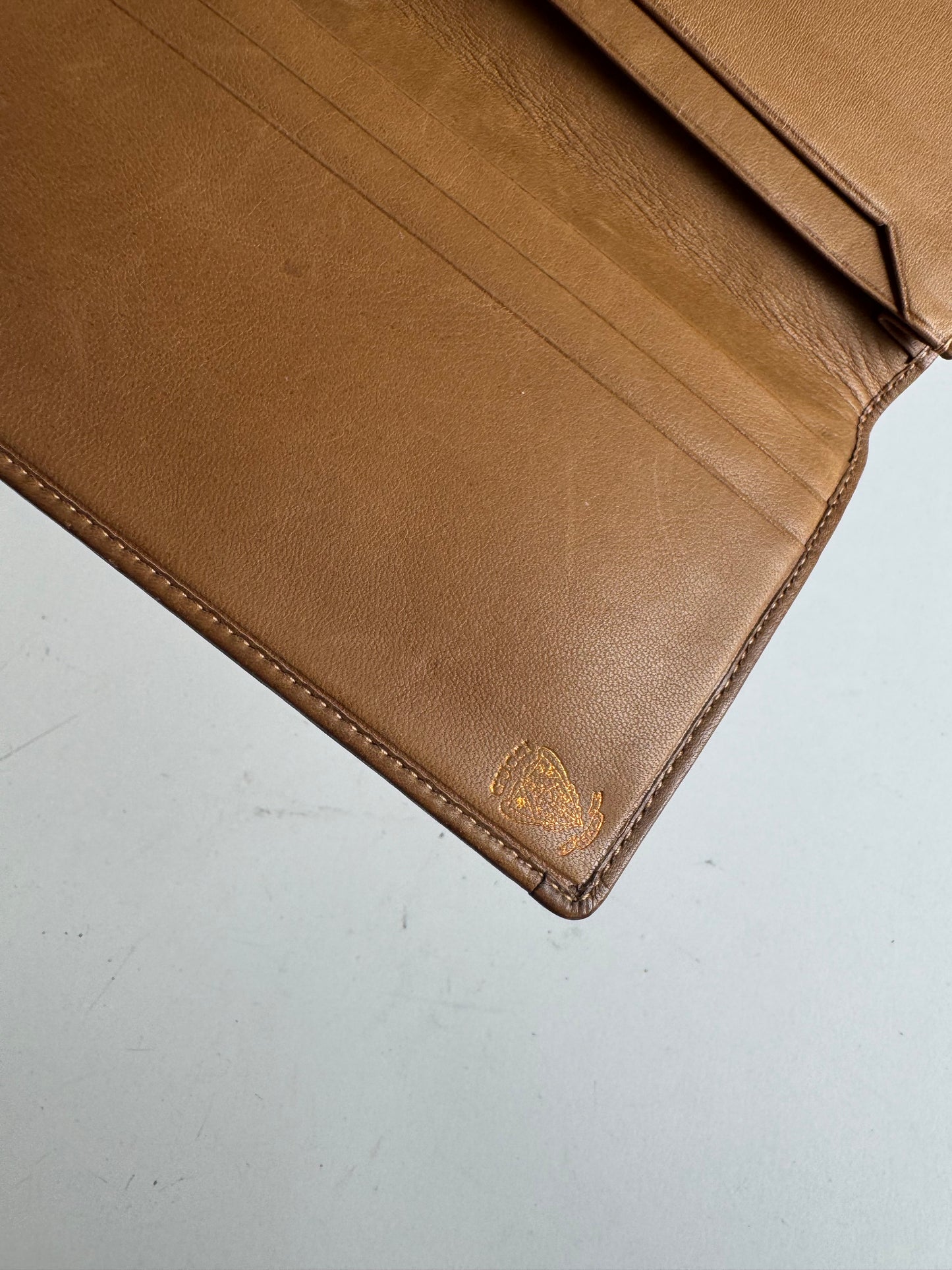Vintage Gucci Monogram Card / ID Holder beige Brown
