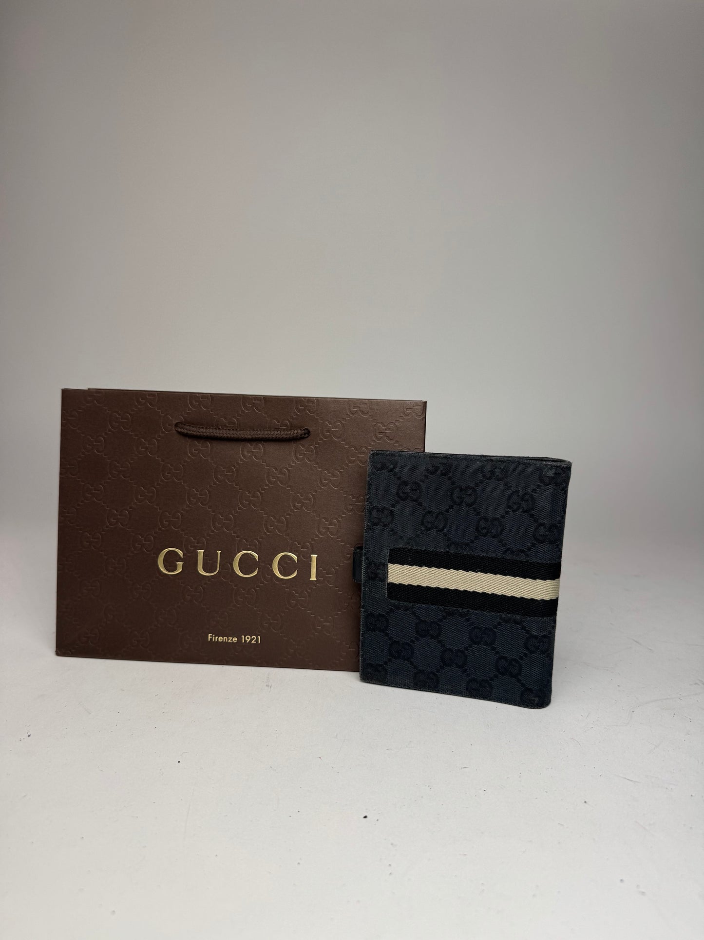 Vintage Gucci Monogram Organizer Black
