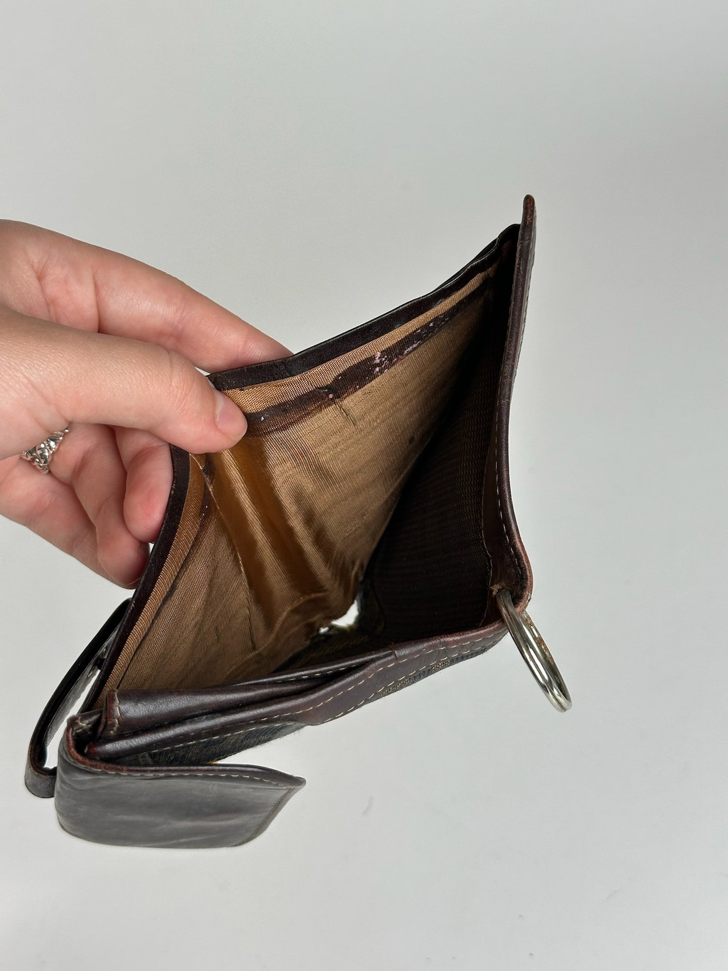 Vintage Fendi Roma Monogram Wallet Brown