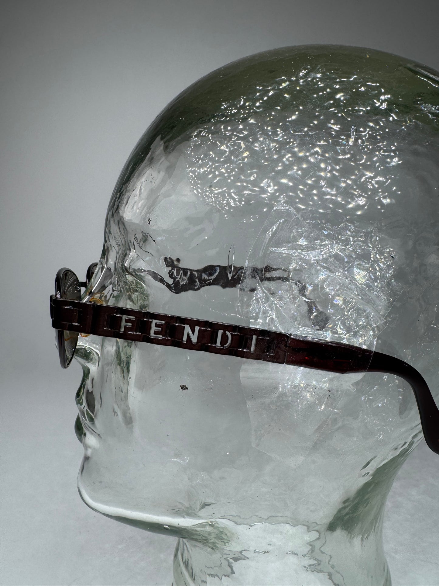 Vintage Retro Fendi Roma Sunglasses Black Brown