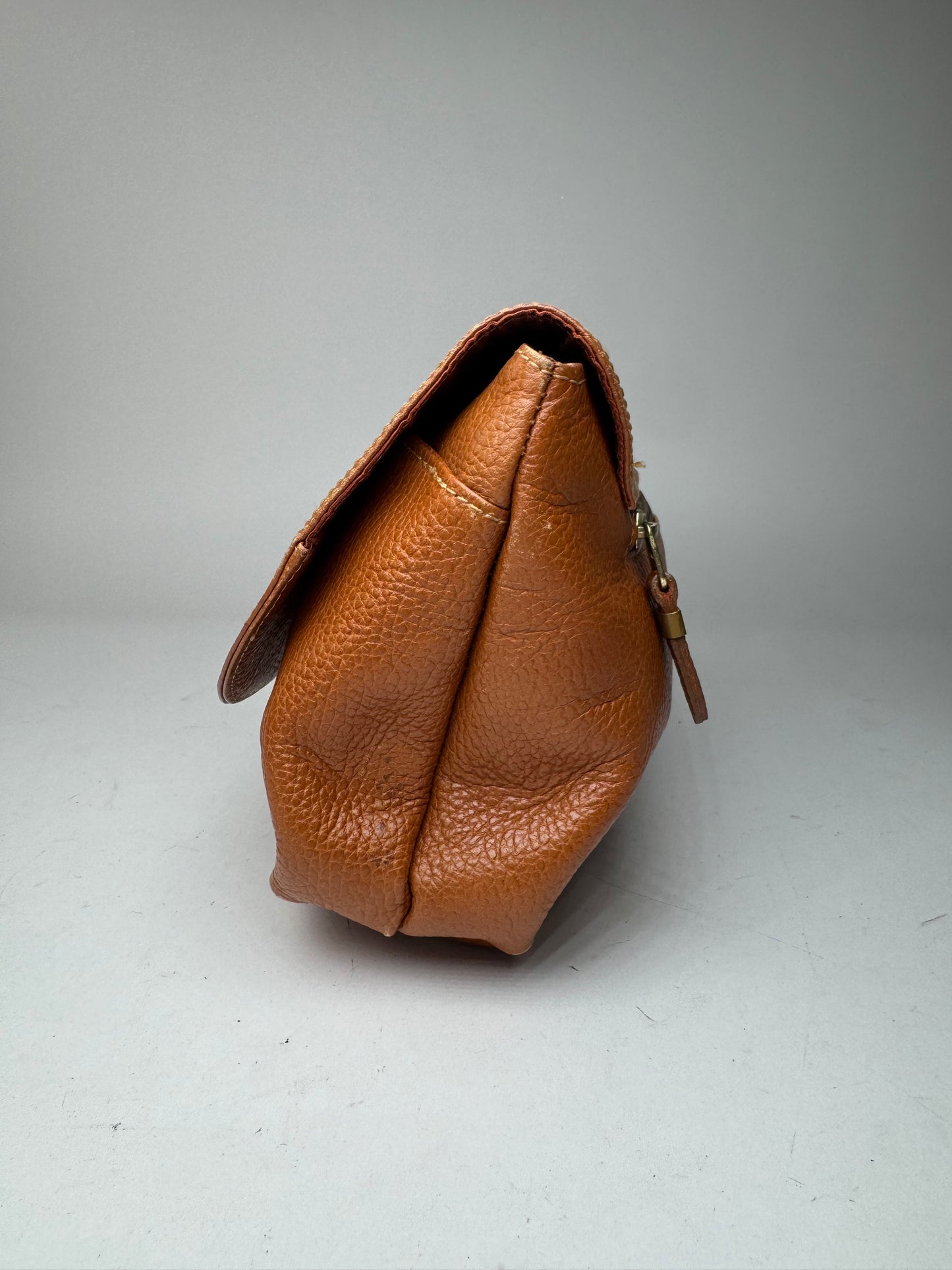 Pochette vintage en cuir marron Givenchy