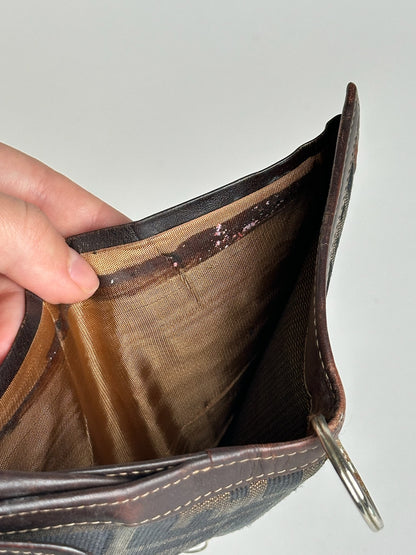 Vintage Fendi Roma Monogram Wallet Brown