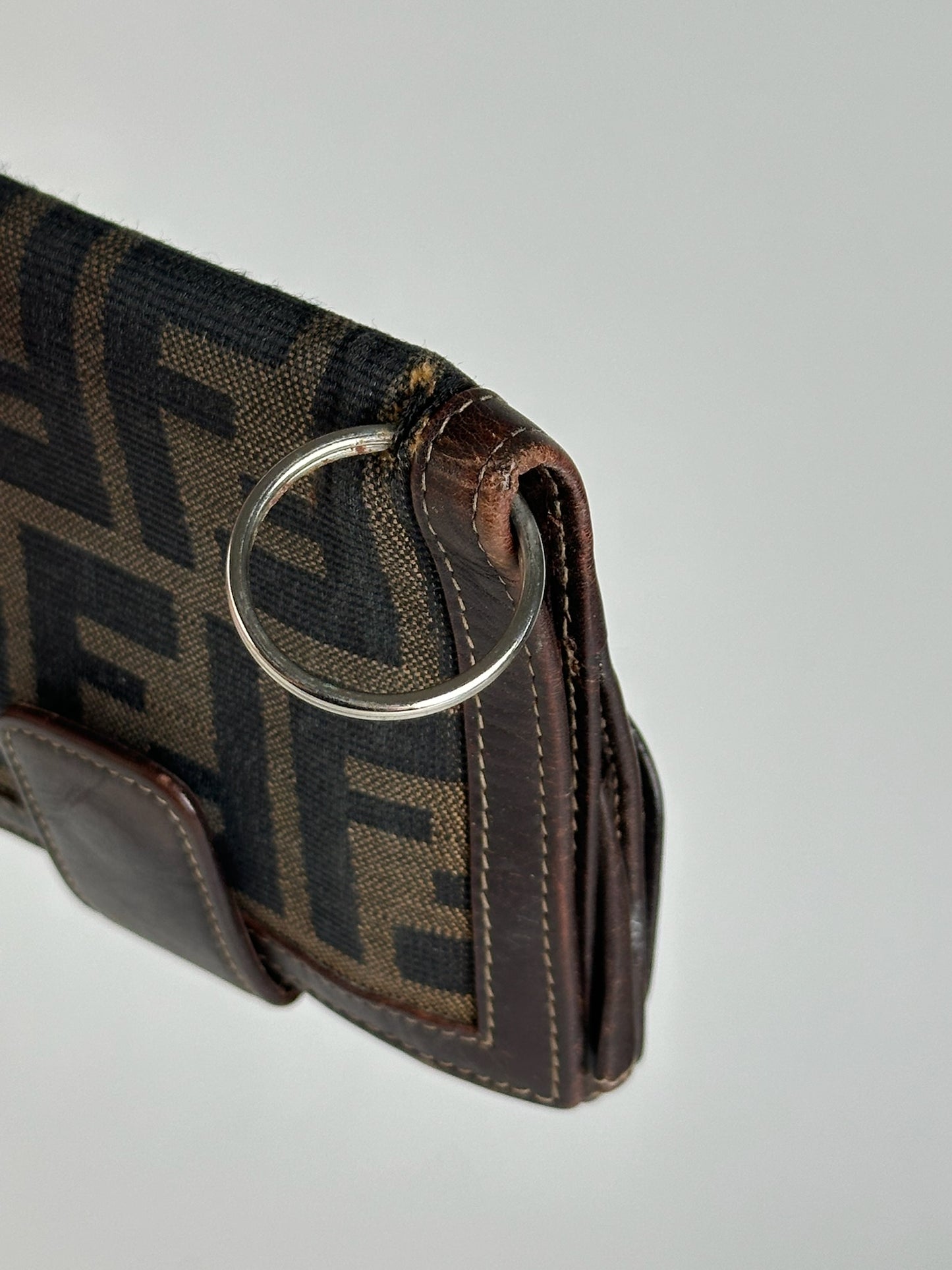Vintage Fendi Roma Monogram Wallet Brown