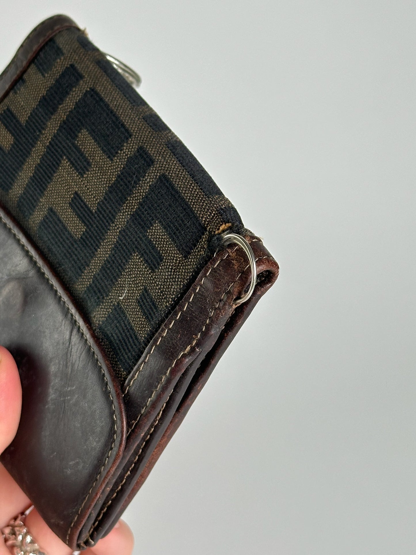 Vintage Fendi Roma Monogram Wallet Brown