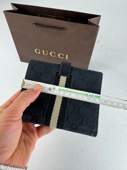 Vintage Gucci Monogram Organizer Black
