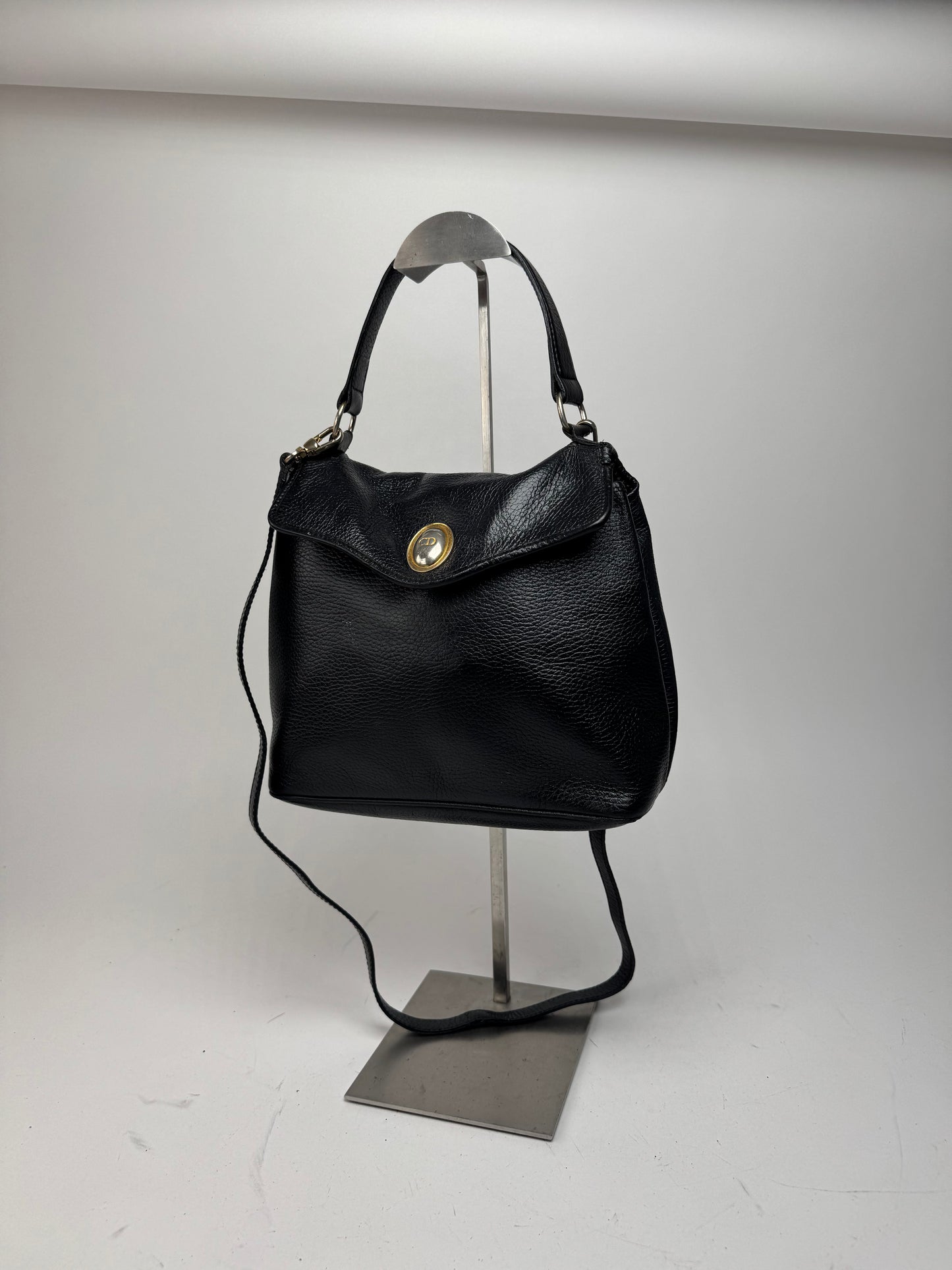Vintage Dior 2Way Leather Bag black