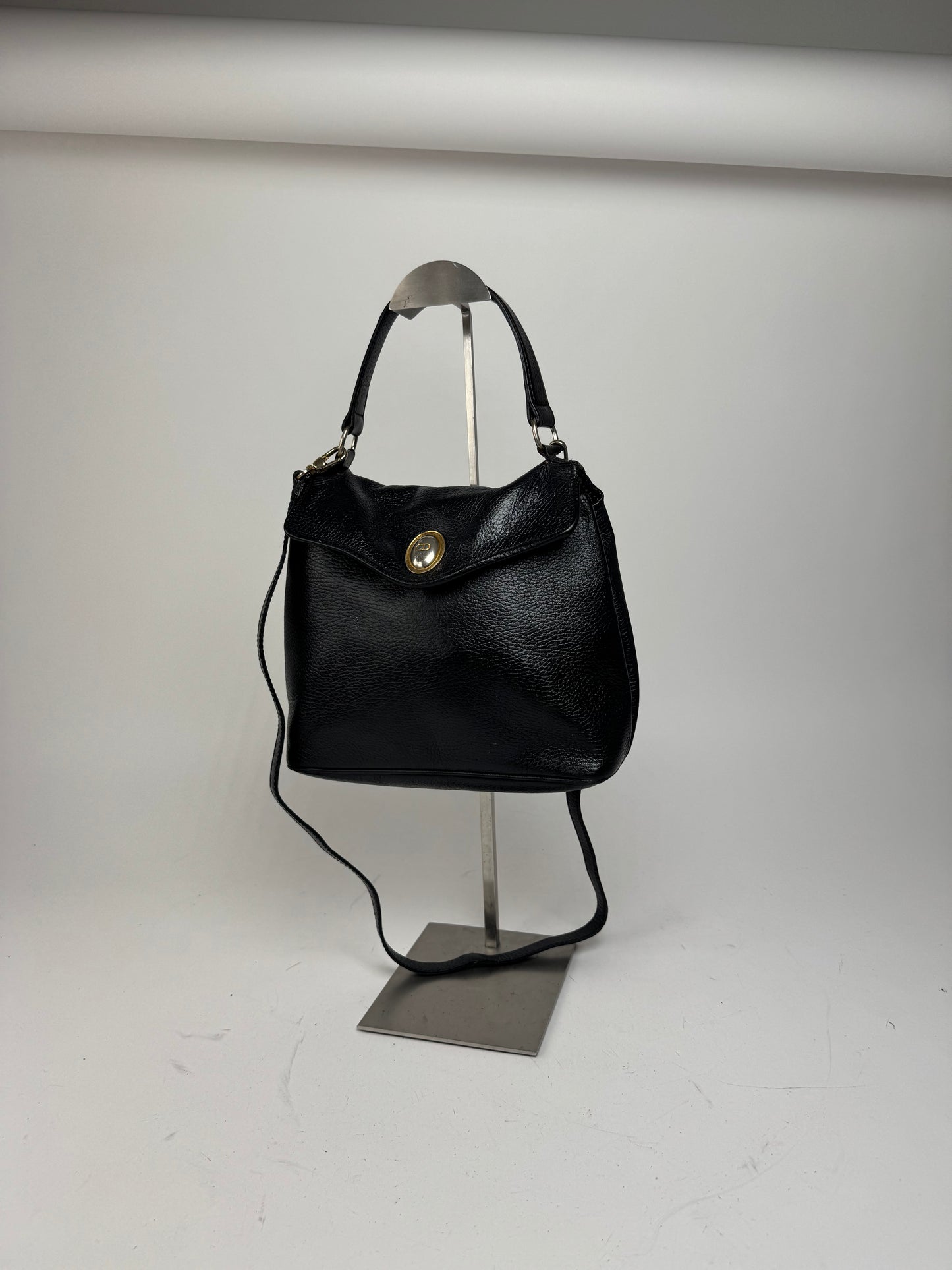 Vintage Dior 2Way Leather Bag black