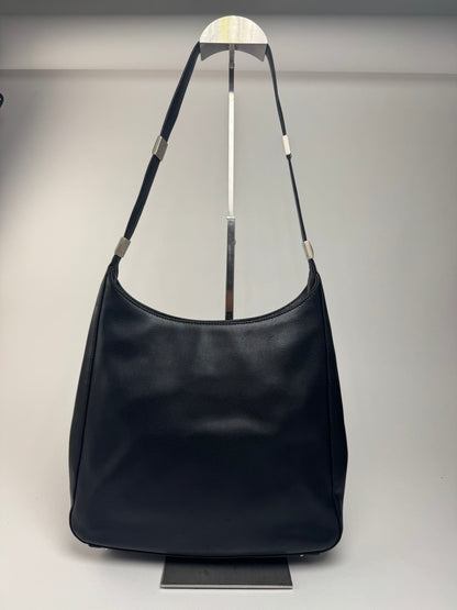 Sac vintage en cuir noir Gianni Versace