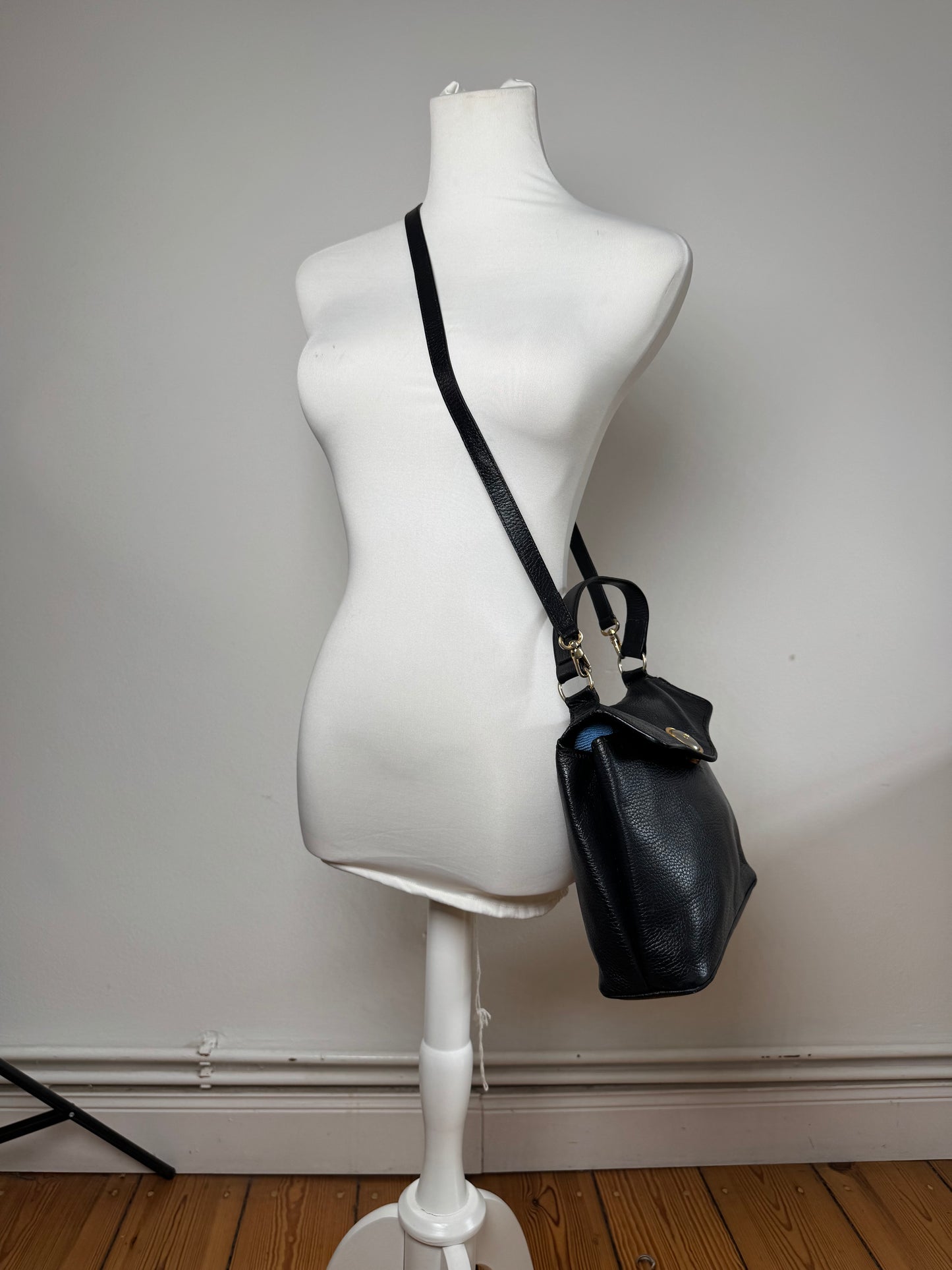 Vintage Dior 2Way Leather Bag black