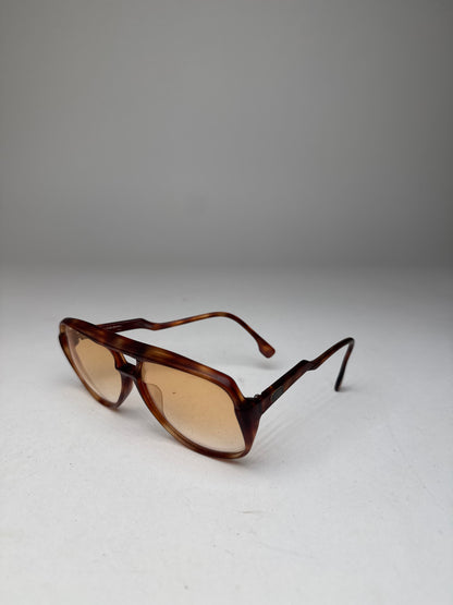 Vintage Yves Saint Laurent Aviator Sunglasses Brown