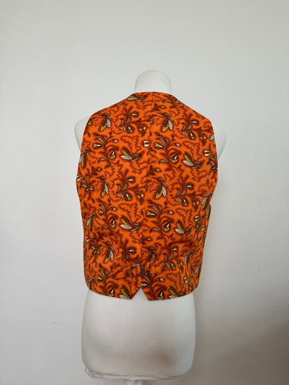 Vintage Dior Silk Vest Orange
