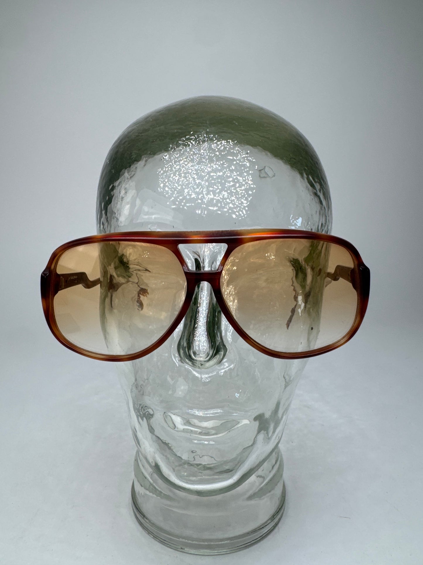 Vintage Yves Saint Laurent Aviator Sunglasses Brown