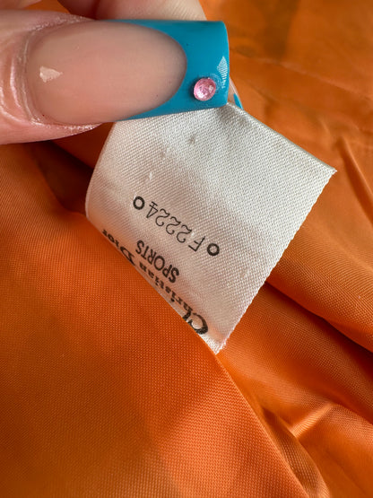 Vintage Dior Silk Vest Orange