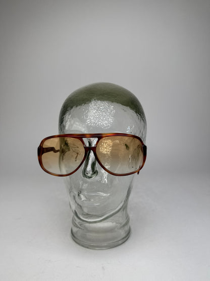 Vintage Yves Saint Laurent Aviator Sunglasses Brown