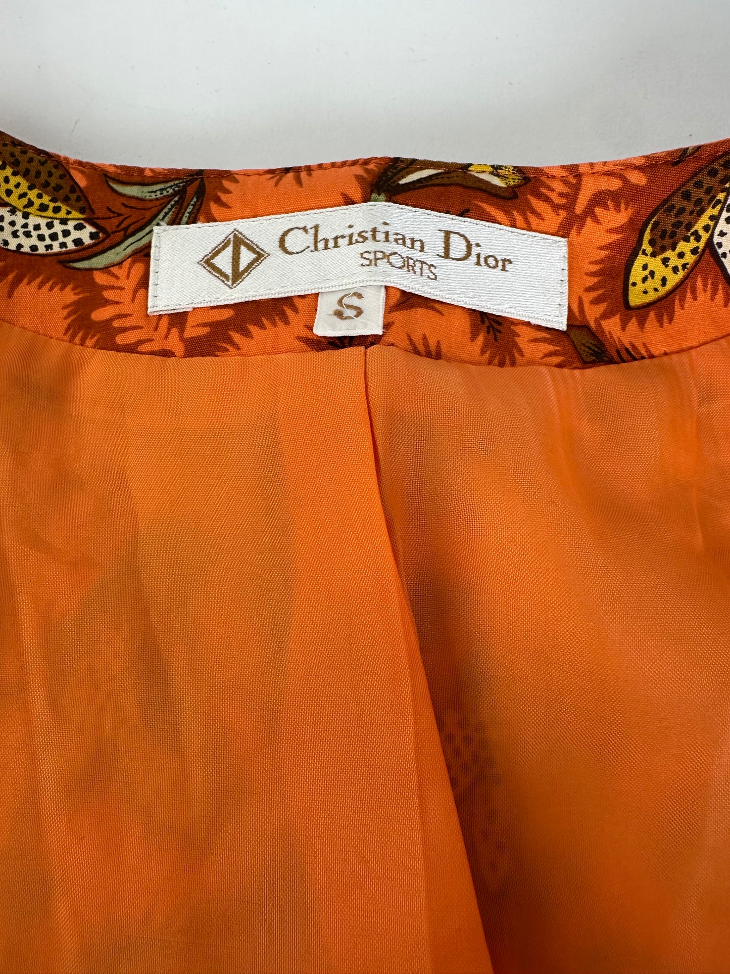Vintage Dior Silk Vest Orange