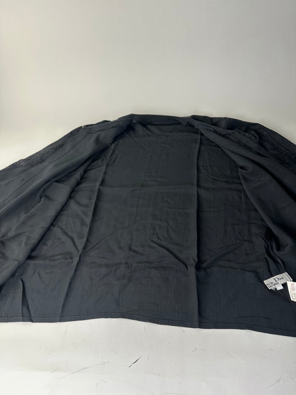 Vintage Dior Silk Blouse Black M