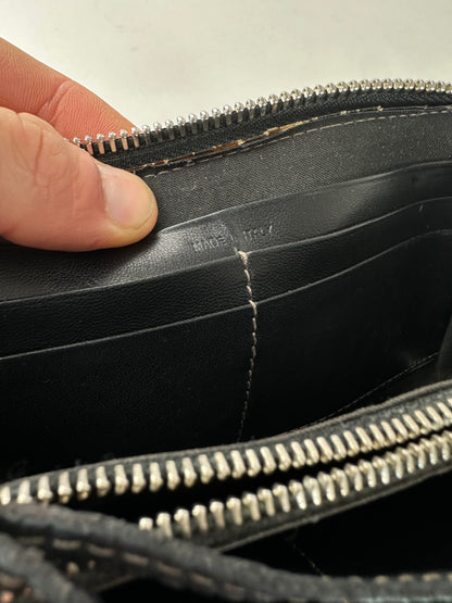 Vintage Chloe Paddington Leather Long Wallet Black