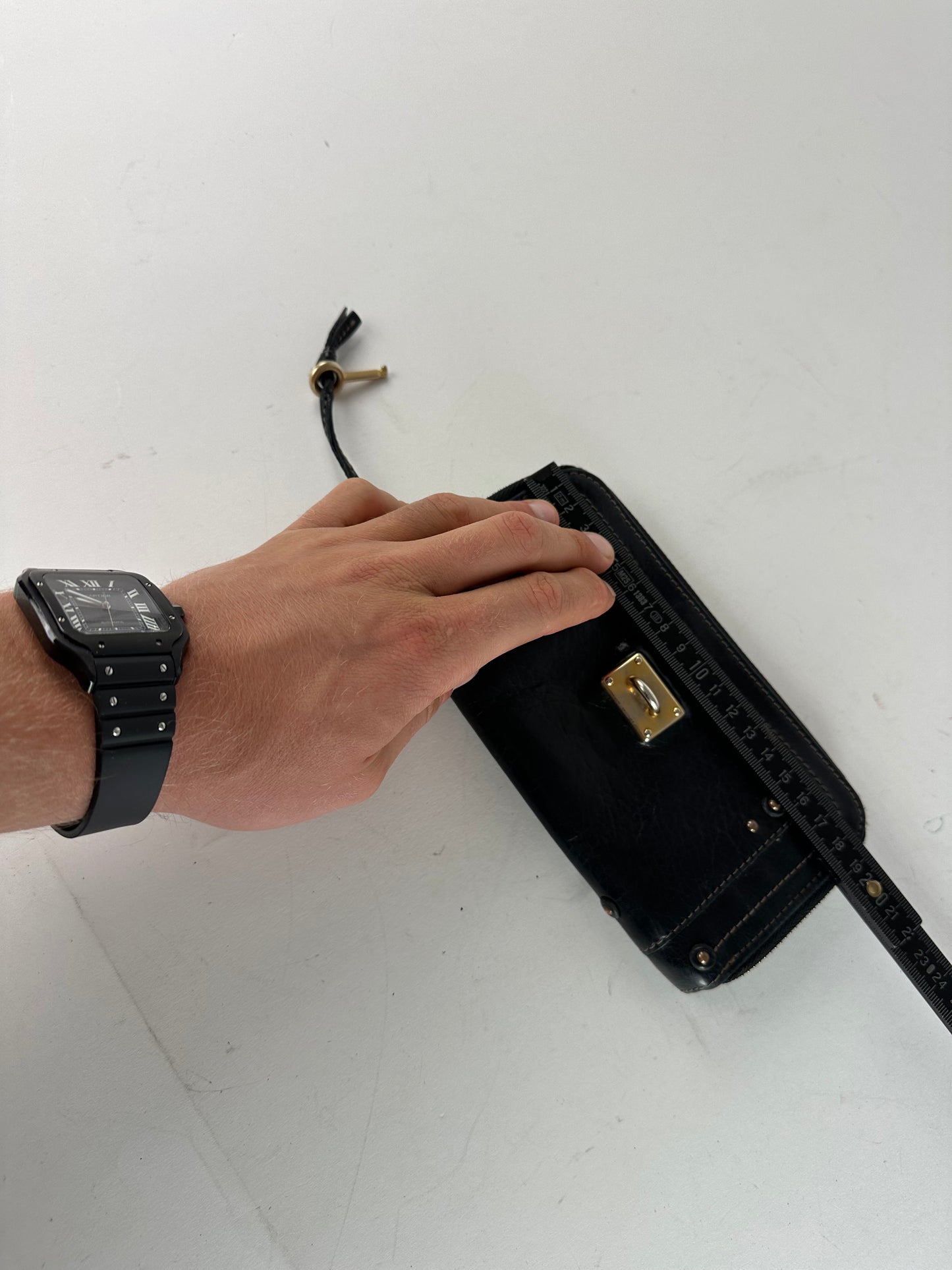 Vintage Chloe Paddington Leather Long Wallet Black