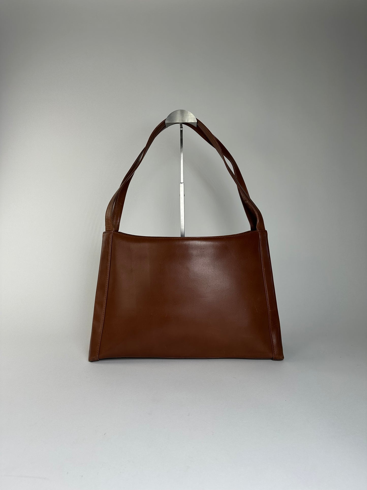 Vintage Givenchy Smooth Tote Bag Chocolate