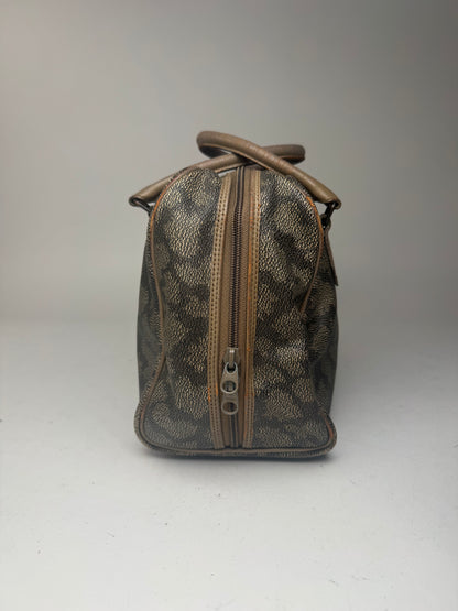 Sac vintage Yves Saint Laurent en cuir gris noir marron