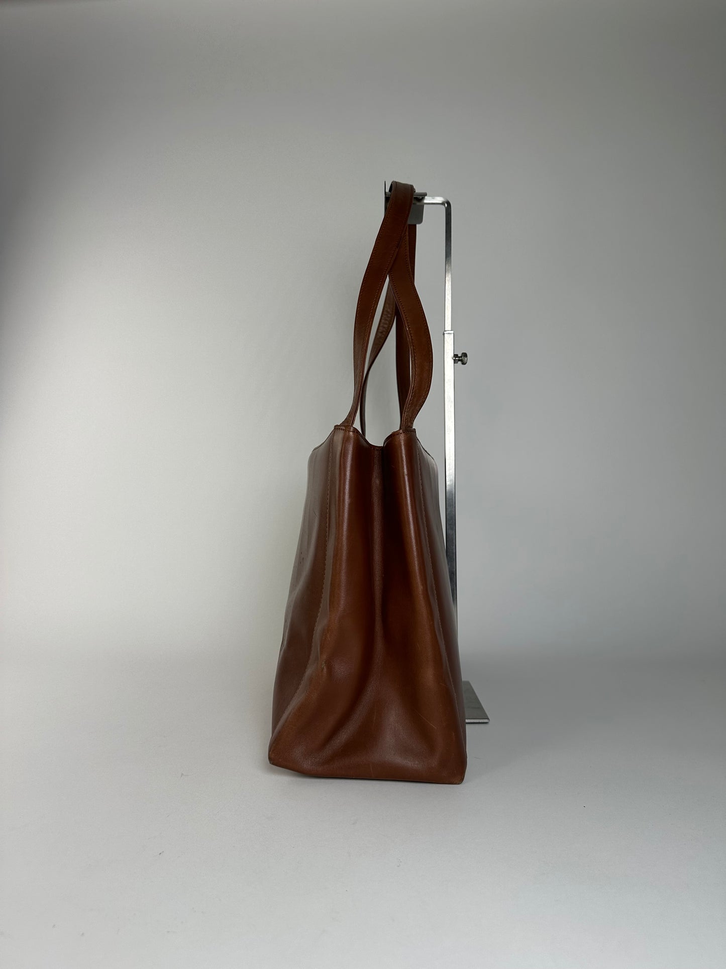 Vintage Givenchy Smooth Tote Bag Chocolate