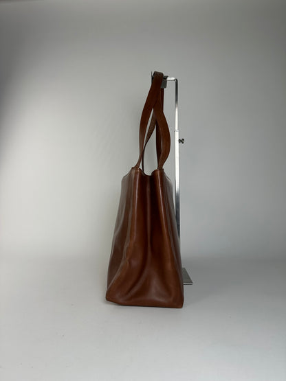 Vintage Givenchy Smooth Tote Bag Chocolate