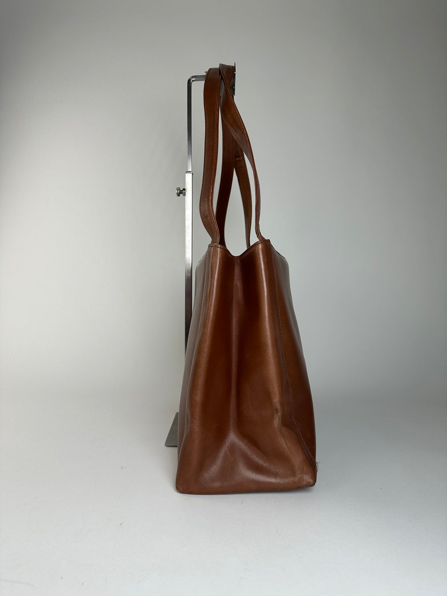 Vintage Givenchy Smooth Tote Bag Chocolate
