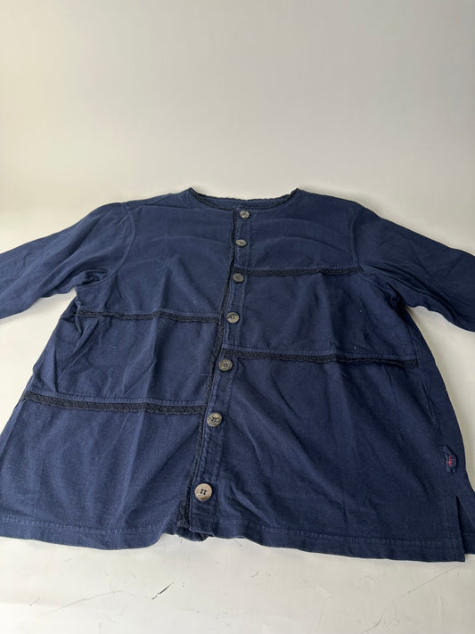 Vintage Issue Cotton Blend Jacket Navy Silver Buttons M