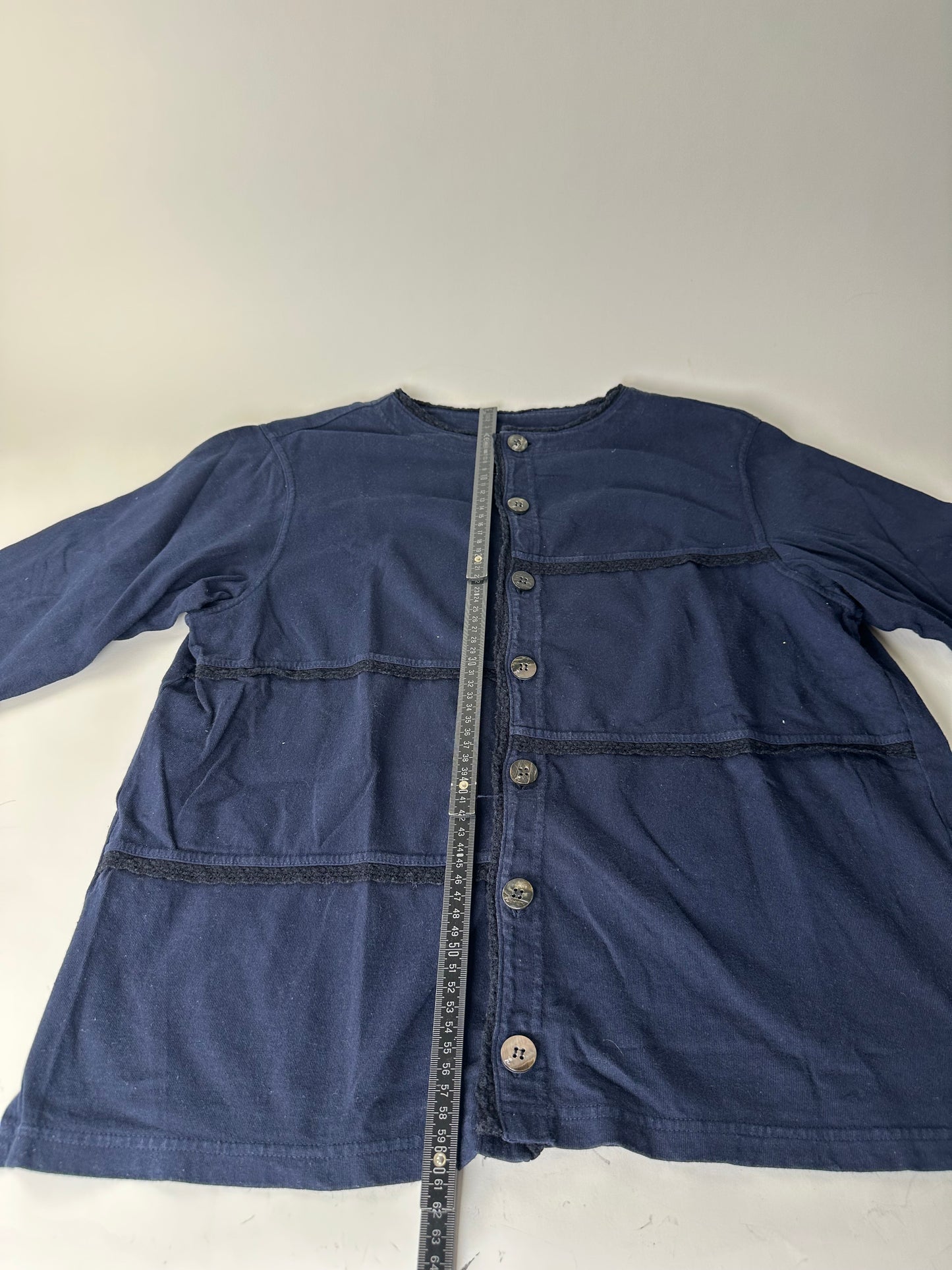 Vintage Issue Cotton Blend Jacket Navy Silver Buttons M