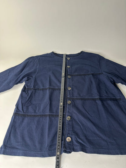 Vintage Issue Cotton Blend Jacket Navy Silver Buttons M