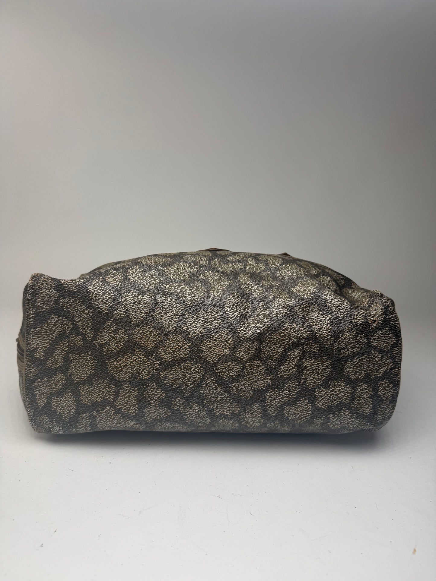 Sac vintage Yves Saint Laurent en cuir gris noir marron