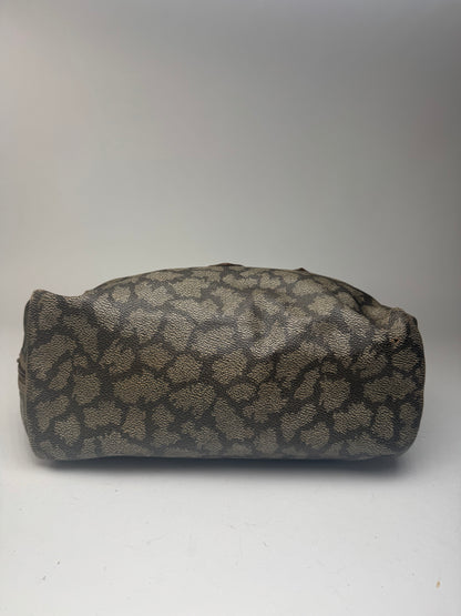 Sac vintage Yves Saint Laurent en cuir gris noir marron