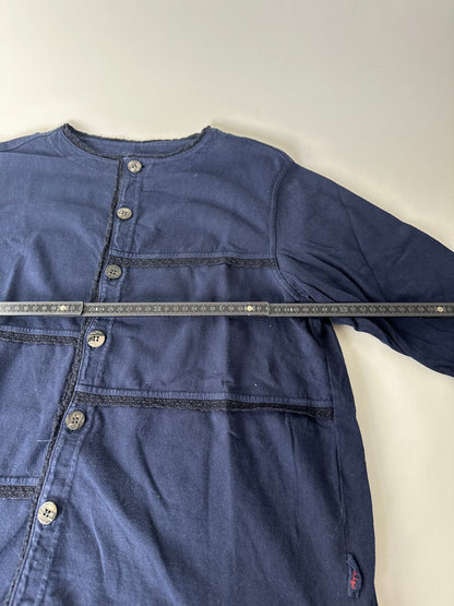 Vintage Issue Cotton Blend Jacket Navy Silver Buttons M