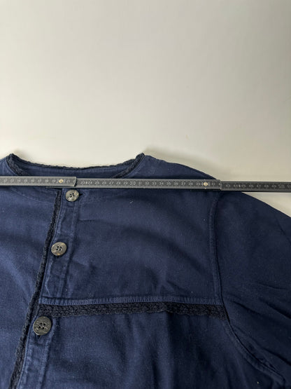 Vintage Issue Cotton Blend Jacket Navy Silver Buttons M
