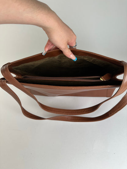 Vintage Givenchy Smooth Tote Bag Chocolate