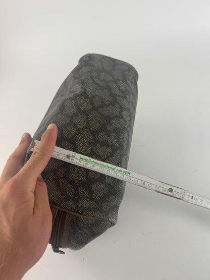 Sac vintage Yves Saint Laurent en cuir gris noir marron