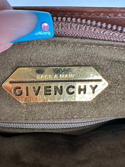 Vintage Givenchy Smooth Tote Bag Chocolate