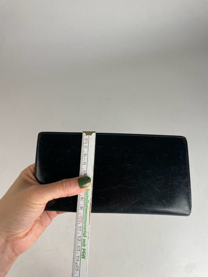 Vintage Cartier Leather Card Holder / ID Holder Black