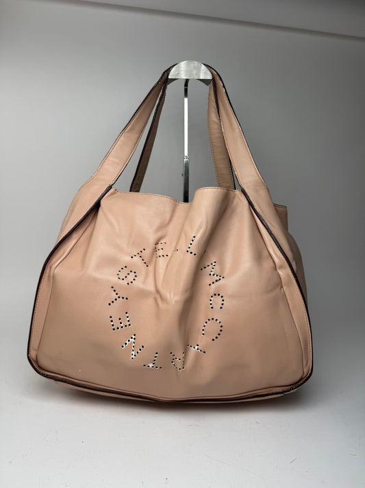 Sac fourre-tout vintage en cuir végétalien Stella Mc Cartney rose