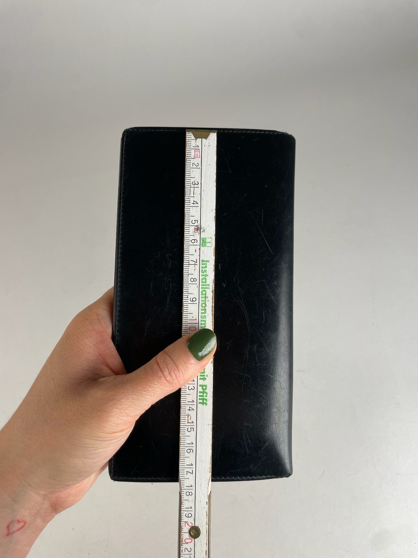 Vintage Cartier Leather Card Holder / ID Holder Black