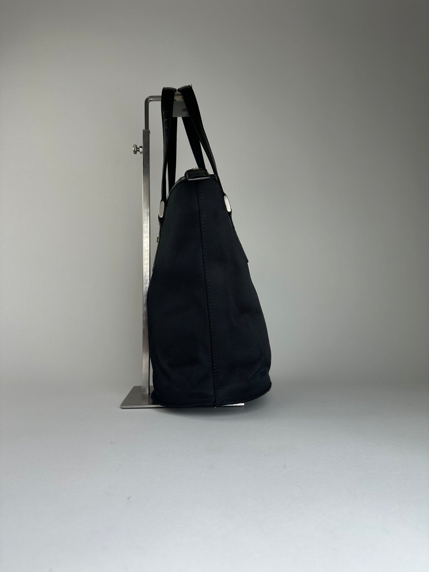 Vintage Courreges Nylon Tote Bag Black