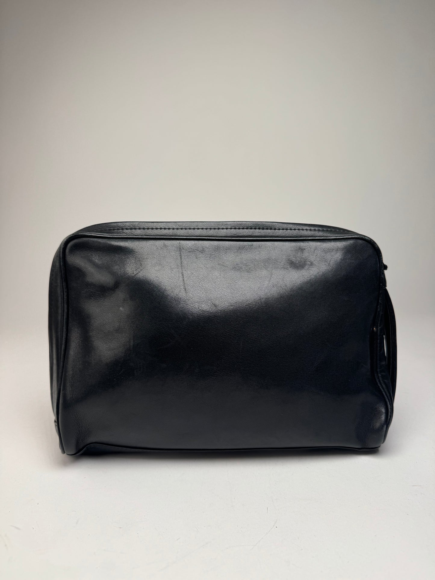 Vintage Issey Miyake Leather Clutch Black